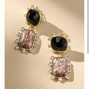 Mignonne Gavigan Black and Gold Statement Earrings